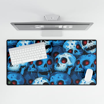 Blue Death Desk Mat
