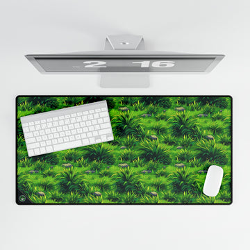 Cute Cartoon "Touch Grass" Desk Mat - Design 4